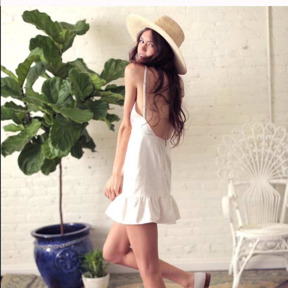 Stone Cold Fox Pistol Dress, White